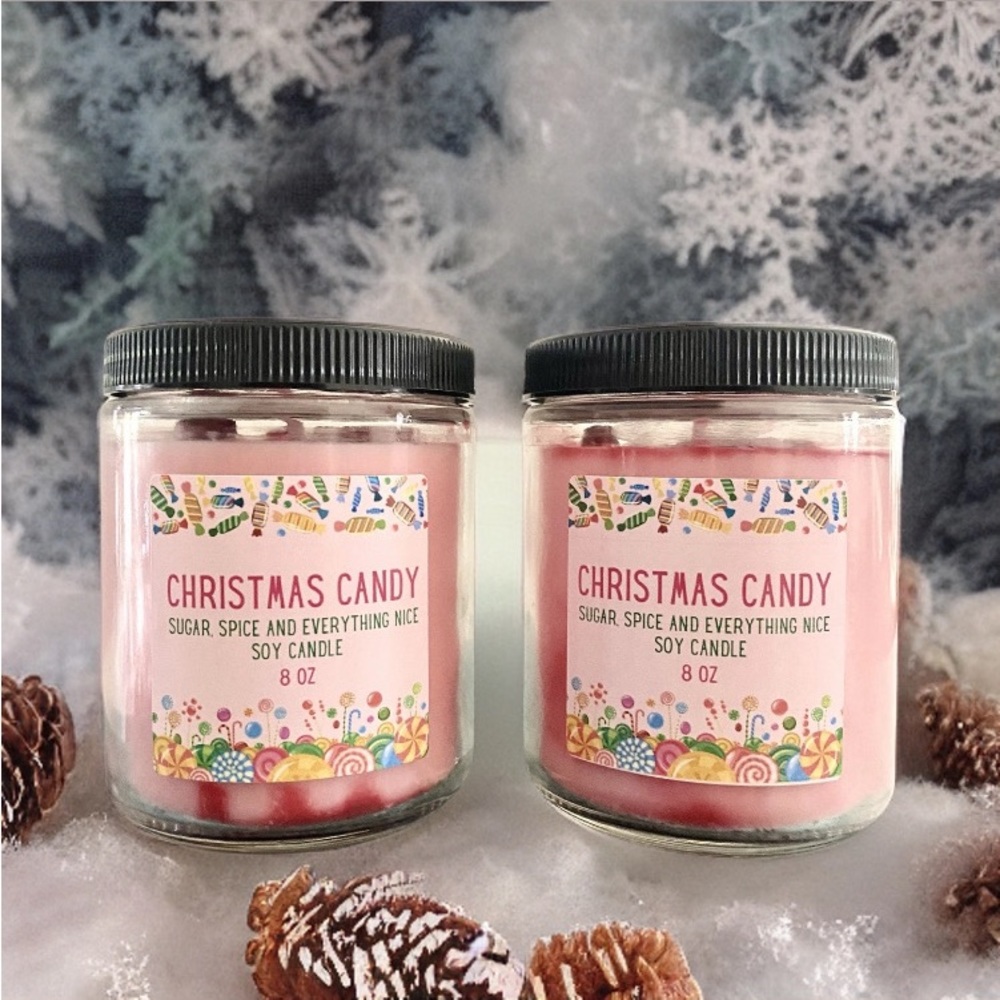 Christmas Candy Candle 🍭 Great Gift!